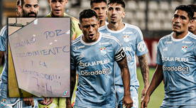 Como Chile con Perú, Always Ready dejó mensaje en pizarra a Cristal en el Nacional: "7-4"