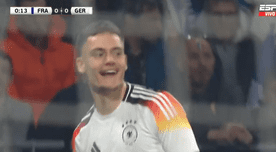 Florian Wirtz anotó un golazo para el 1-0 de Alemania ante Francia a los 7 segundos  - VIDEO