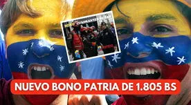 Nuevo Bono Patria de más de 1.000 bolívares: revisa el requisito clave para cobrar