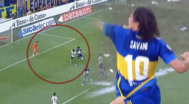 Cavani anotó un verdadero golazo para Boca en el clásico ante San Lorenzo - VIDEO