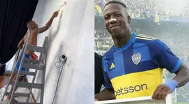 Advíncula activa el 'modo pintor' y lanza frase llena de humildad a hinchas de Boca Juniors