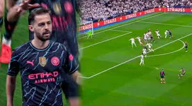 ¡Silencio en el Bernabéu! Bernardo anota el 1-0 de City ante Madrid en menos de dos minutos