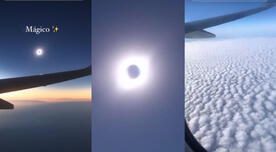 Tuvo la mejor experiencia de su vida al ver un eclipse solar desde un avión