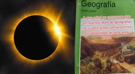 Mexicana descubre que su libro de geografía predijo la fecha exacta del eclipse solar