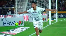 Piero Quispe la mandó al ángulo y marcó su primer gol con Pumas de México - VIDEO