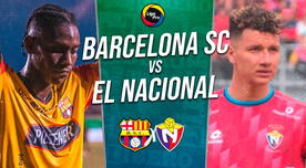 Barcelona SC vs. El Nacional EN VIVO HOY por GOLTV y STAR Plus: a qué hora juega y cómo ver