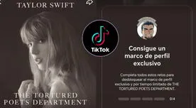 Taylor Swift en TikTok: AQUÍ consigue el marco especial de 'The Tortured poets department'