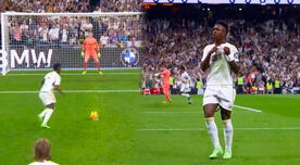 Vinicius no falla desde el punto penal y anota el gol del 1-1 para Real Madrid ante Barcelona