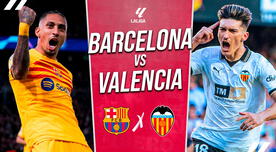 Barcelona vs. Valencia EN VIVO: a qué hora juegan, pronóstico y dónde ver LaLiga