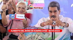 Bono de Guerra pensionados IVSS, mayo 2024: verifica si Maduro confirmó AUMENTO vía Sistema Patria