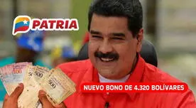 Bono 4.320 bolívares, mayo 2024: Recibe el subsidio anunciado por Maduro vía el Sistema Patria