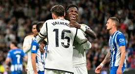 Con doblete de Vinicius, Real Madrid goleó 5-0 a Alavés y sacó lustre al título de LaLiga