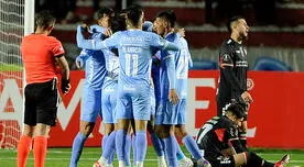 Bolívar clasificó a octavos de final como primero del grupo E tras ganar 3-1 a Palestino