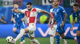 Con gol en los descuentos, Italia igualó con Croacia y clasificó a octavos de la Eurocopa