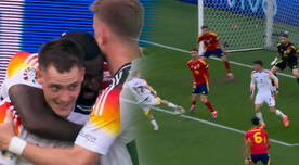 ¡Respira Alemania! Florian Wirtz anotó el 1-1 ante España y forzó el tiempo extra