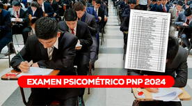 Resultados de examen psicométrico PNP 2024: LINK para ver la lista completa de postulantes aptos