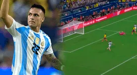 Lautaro Martínez NO PERDONÓ en el área y anotó el 1-0 de Argentina ante Colombia