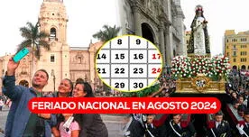 Feriado en AGOSTO 2024: en esta fecha TODOS gozarán de un fin de semana LARGO en Perú