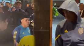 Luis Advíncula y su INSÓLITO CRUCE con hinchas de Boca Juniors tras ser expulsado - VIDEO