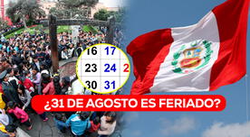 ¿El 31 de agosto es feriado o día no laborable en Perú? Consulta la información disponible en El Peruano