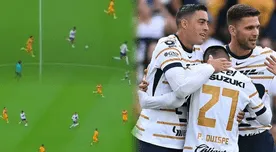 La ESPECTACULAR JUGADA de Piero Quispe que terminó en gol de Pumas UNAM ante Tigres - VIDEO