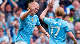 Con doblete de Haaland, Manchester City superó a Brentford por 2-1 y es líder de Premier League