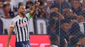 Con la celebración de Farfán: Hernán Barcos anotó un golazo para el 1-0 de Alianza Lima