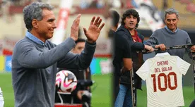 'Chemo' del Solar fue homenajeado por Universitario y fue coreado por la hinchada - VIDEO