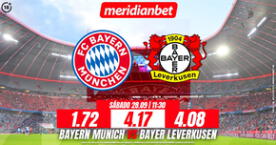 Bayern vs Leverkusen: Disfruta las mejores cuotas en Meridianbet