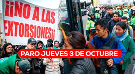 ¿Habrá nuevo paro este jueves 3 de octubre? Transportistas anuncian nueva marcha en Lima