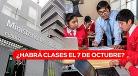 ¿El lunes 7 de octubre habrá clases en los colegios por ser día no laborable en Perú?