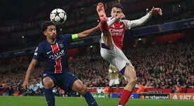 Arsenal se impuso ante PSG en Londres y lo venció por 2-0, en el partido por Champions League