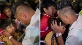 Cueva y el noble gesto que tuvo con niño que le suplicó llorando una foto -VIDEO