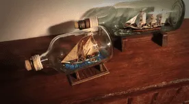 ¿Cómo se arman los BARCOS en BOTELLAS? Este es el truco que emplean los artesanos