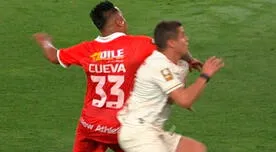 ¿Era roja? Cueva le metió un CODAZO a Corzo en partido entre Universitario vs Cienciano