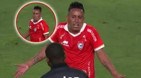 Christian Cueva totalmente descontrolado ante Universitario y estalla contra el árbitro