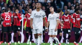 Real Madrid perdió 3-1 ante AC Milán y complica sus opciones en la Champions League 2024-25