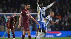 Manchester City sumó su cuarta derrota consecutiva: Brighton lo volteó y ganó 2-1