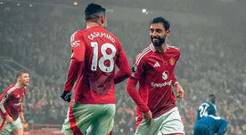 Manchester United goleó 3-0 a Leicester y se despega de los últimos lugares de la Premier League