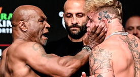 El gesto obsceno que no se vio de Mike Tyson contra Jake Paul antes de la pelea