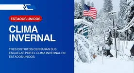 ¡Alerta! Tres distritos de Estados Unidos cerrarán las escuelas por el clima invernal: Entérate cuáles son