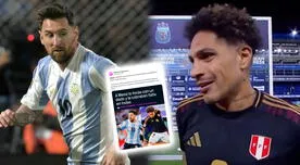 Prensa argentina y su fuerte reacción tras declaraciones de Paolo Guerrero contra Lionel Messi