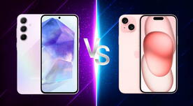 Galaxy A55 vs. iPhone 15: estos dos teléfonos son los más vendidos del 2024 y aquí sabrás cuál es mejor