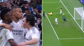 ¡Espectacular! Kylian Mbappé anotó el 1-0 de Real Madrid tras brillante asistencia de Vinícius Jr.