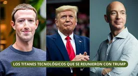 De Mark Zuckerberg a Jeff Bezos: estos son los titanes tecnológicos con los que se reunió Donald Trump