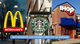 ¡Buenas noticias para Estados Unidos! Estos son los restaurantes de comida rápida que estarán abiertos en Navidad