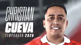 Cienciano hizo oficial la renovación de Christian Cueva por todo el 2025: "Juntos"