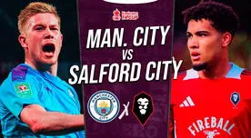 Manchester City vs Salford City EN VIVO por FA Cup: horario y dónde ver transmisión