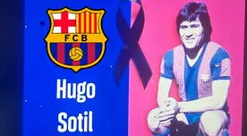 Barcelona rindió emotivo homenaje a Hugo Sotil durante partido por Copa del Rey ante Betis