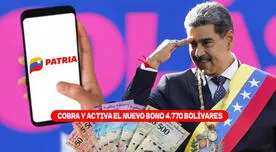 NUEVO BONO 4.770 bolívares de enero 2025: activa el subsidio económico y cóbralo vía Sistema Patria